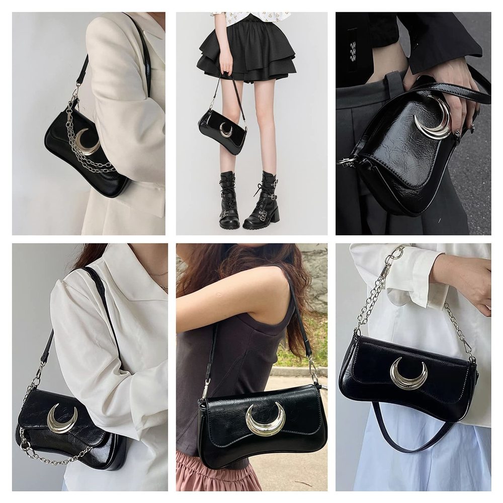 Trendy Shoulder Bags, 90S Fashion Handbag Girls Chic Style Crossbody :'D - Picture 6 of 8